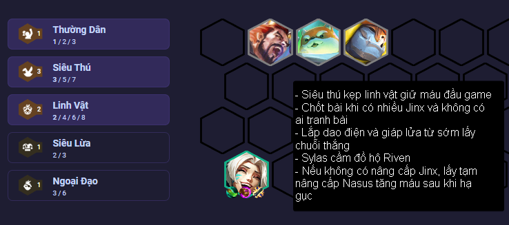 Mẹo chơi đội hình Jinx Siêu Thú - Đầu game