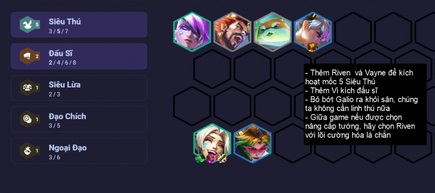 Mẹo chơi đội hình Jinx Siêu Thú - Giữa game Mẹo chơi đội hình Jinx Siêu Thú - Giữa game