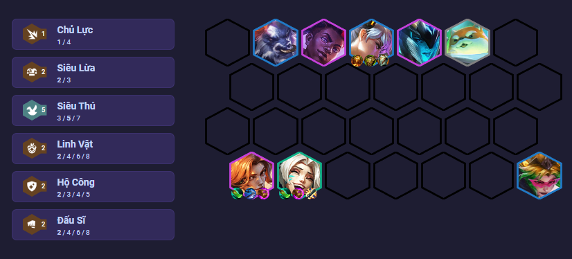 Mẹo chơi đội hình Jinx Siêu Thú - Giữa game Mẹo chơi đội hình Jinx Siêu Thú - Cuối game
