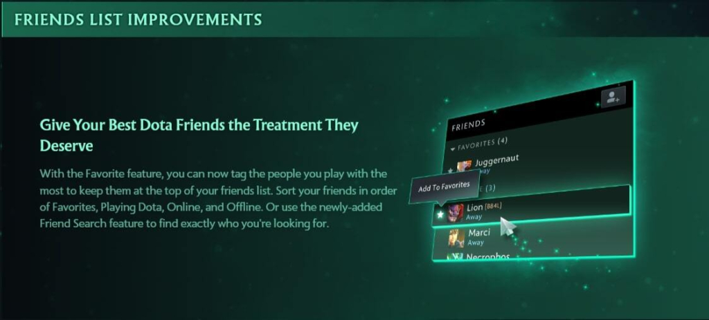 Tinh năng mới trong Dota 2 cập nhật 7.32 - Cải Thiện Danh Sách Bạn Bè Tinh năng mới trong Dota 2 cập nhật 7.32 - Cải Thiện Danh Sách Bạn Bè